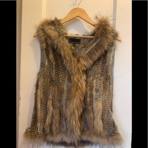 Genuine leather women vest size s